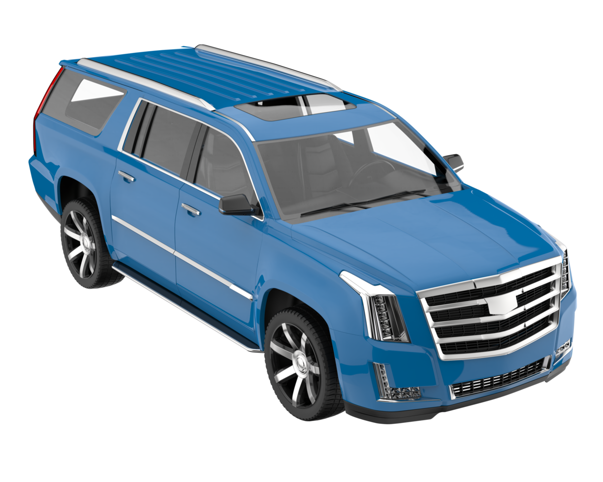 Realistic SUV isolated on transparent background. 3d rendering - illustration png