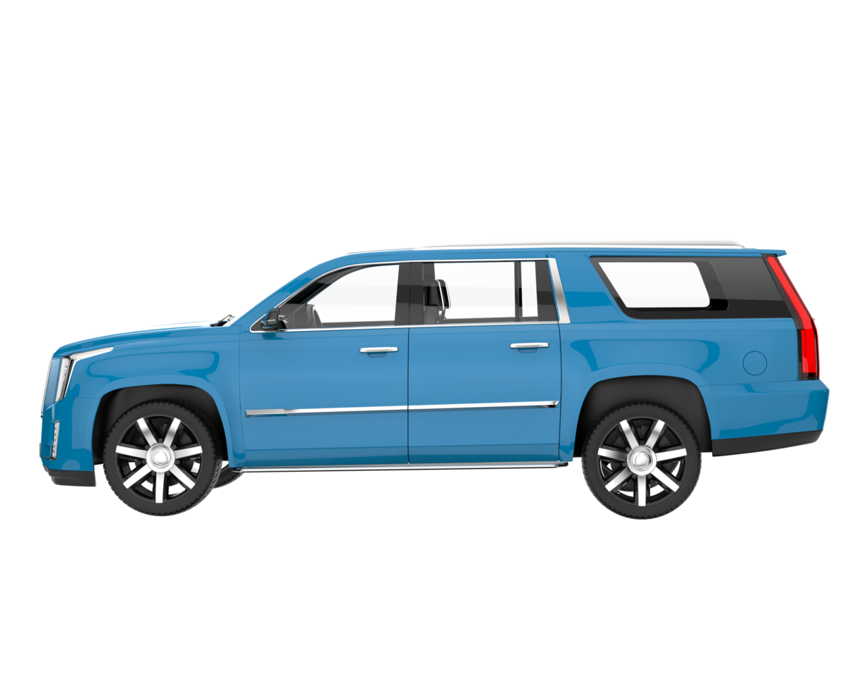 Realistic SUV isolated on transparent background. 3d rendering - illustration png