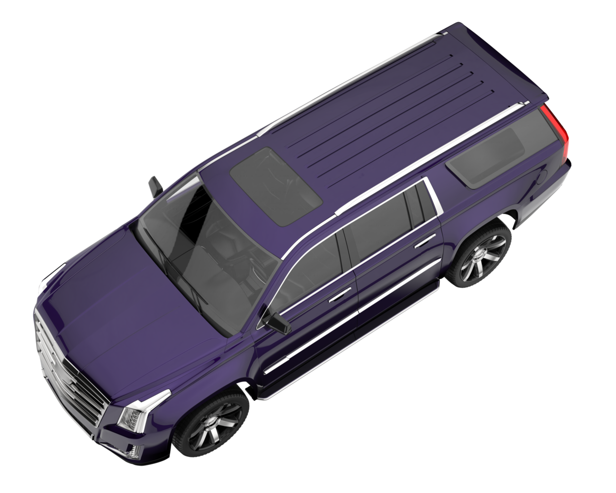 Realistic SUV isolated on transparent background. 3d rendering - illustration png