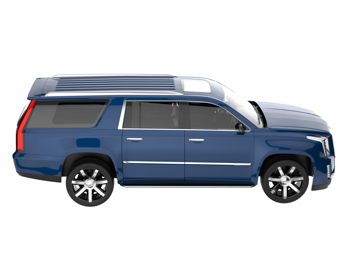 Realistic SUV isolated on transparent background. 3d rendering - illustration png
