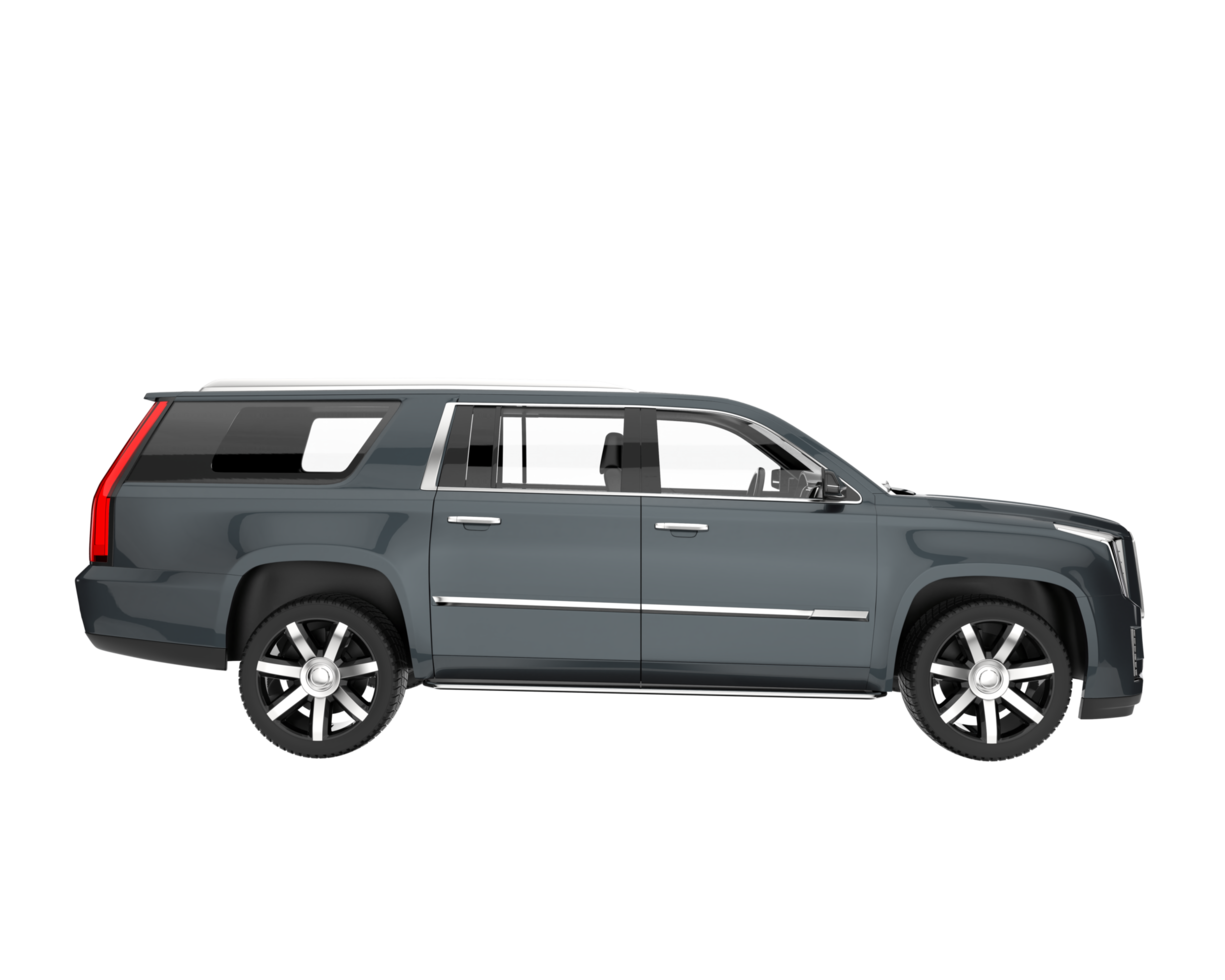 Realistic SUV isolated on transparent background. 3d rendering - illustration png