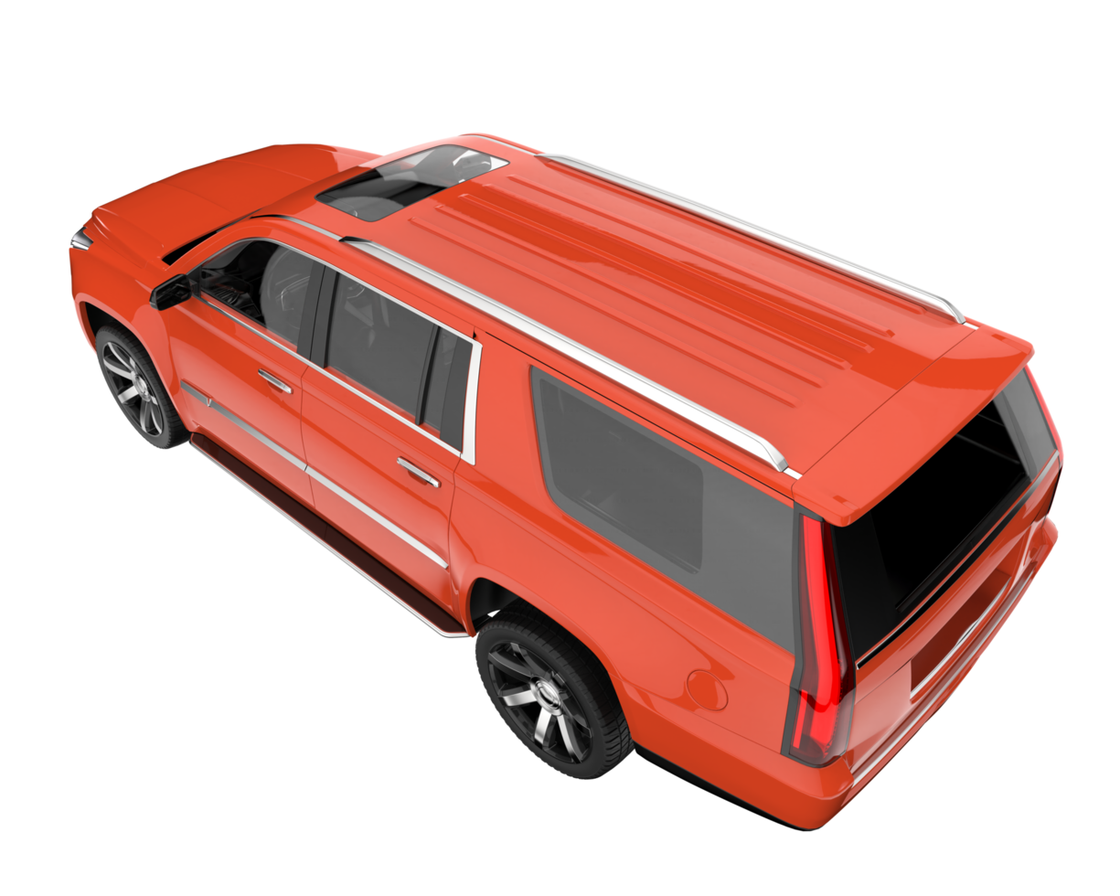 Realistic SUV isolated on transparent background. 3d rendering - illustration png