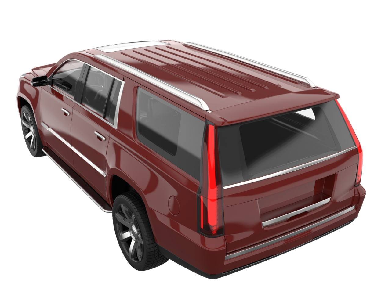 Realistic SUV isolated on transparent background. 3d rendering - illustration png