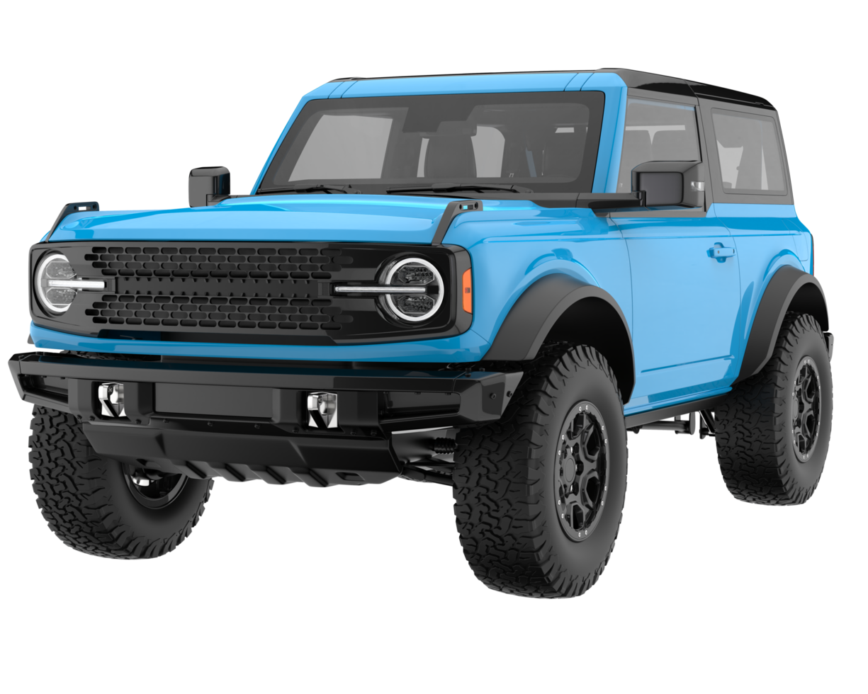 Realistic SUV isolated on transparent background. 3d rendering - illustration png