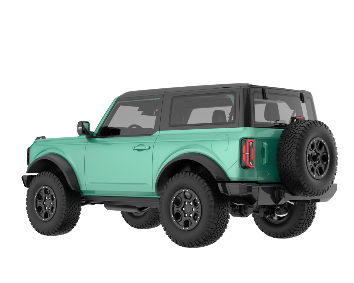 Realistic SUV isolated on transparent background. 3d rendering - illustration png