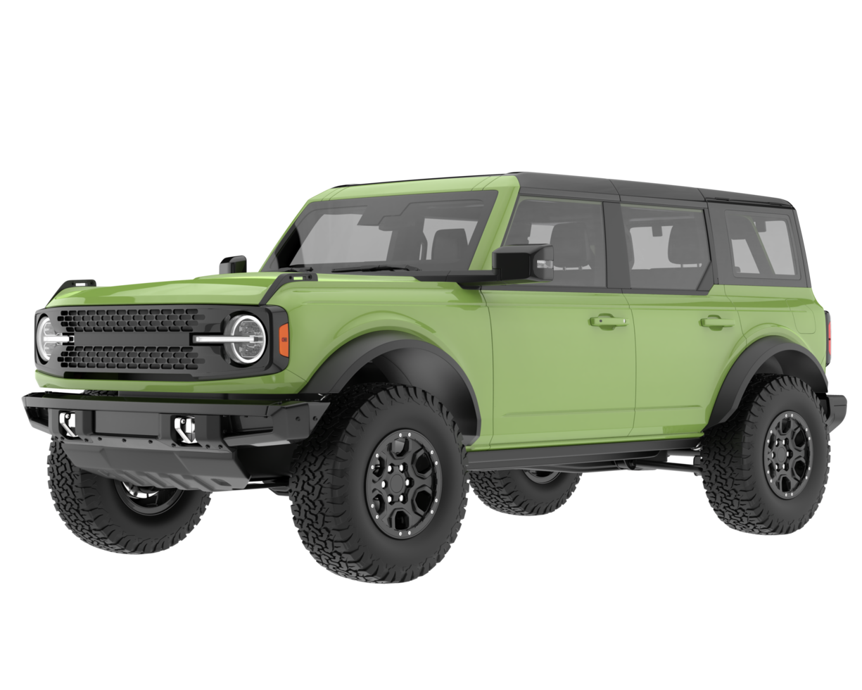 Realistic SUV isolated on transparent background. 3d rendering - illustration png