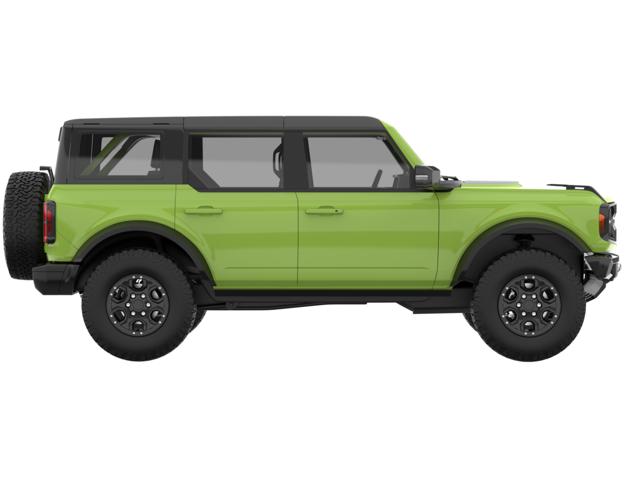 Realistic SUV isolated on transparent background. 3d rendering - illustration png