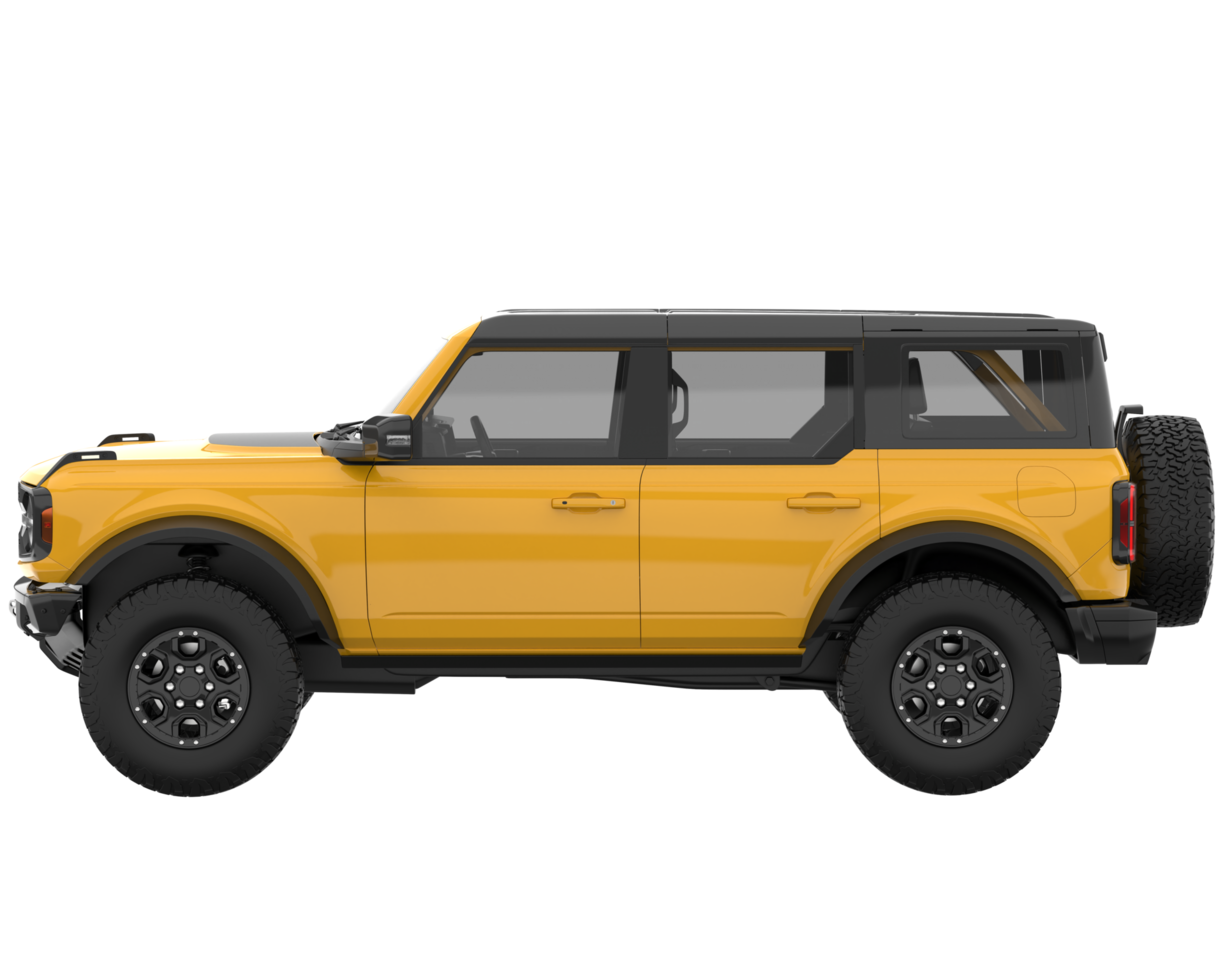 Realistic SUV isolated on transparent background. 3d rendering - illustration png