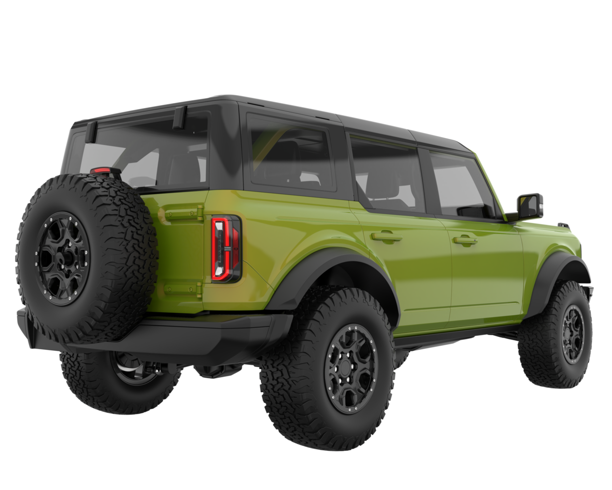 Realistic SUV isolated on transparent background. 3d rendering - illustration png