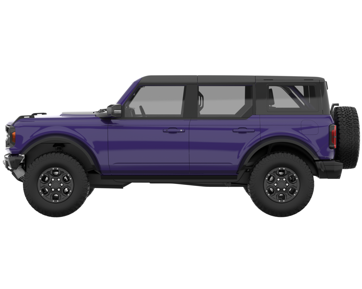Realistic SUV isolated on transparent background. 3d rendering - illustration png