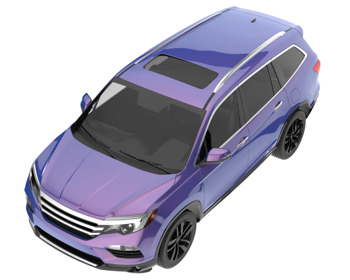 Realistic SUV isolated on transparent background. 3d rendering - illustration png