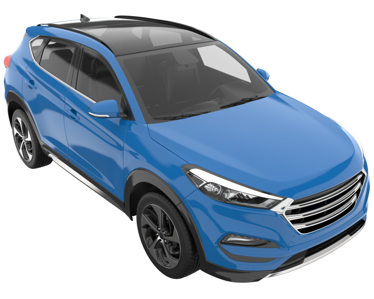 Realistic SUV isolated on transparent background. 3d rendering - illustration png