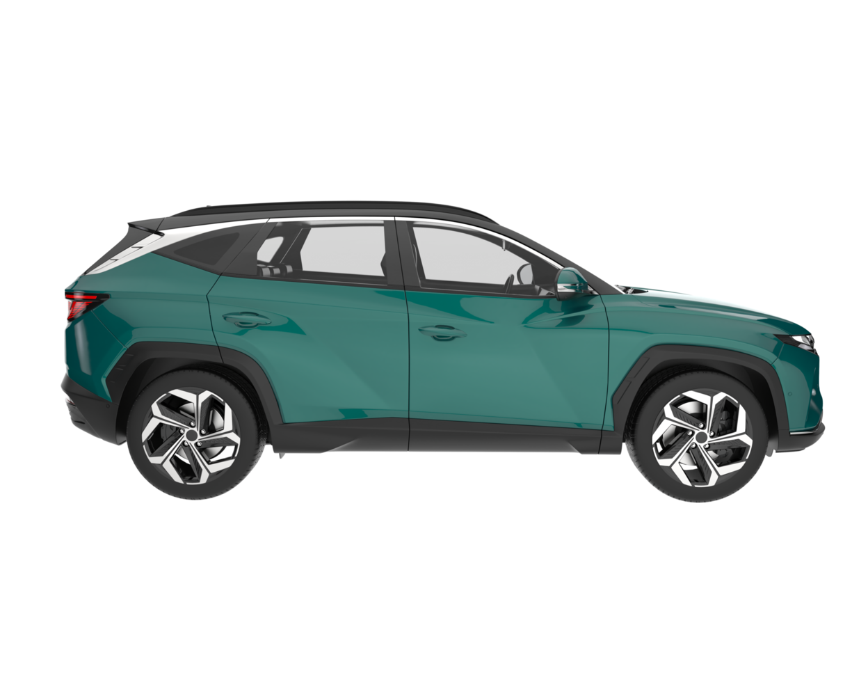 Realistic SUV isolated on transparent background. 3d rendering - illustration png