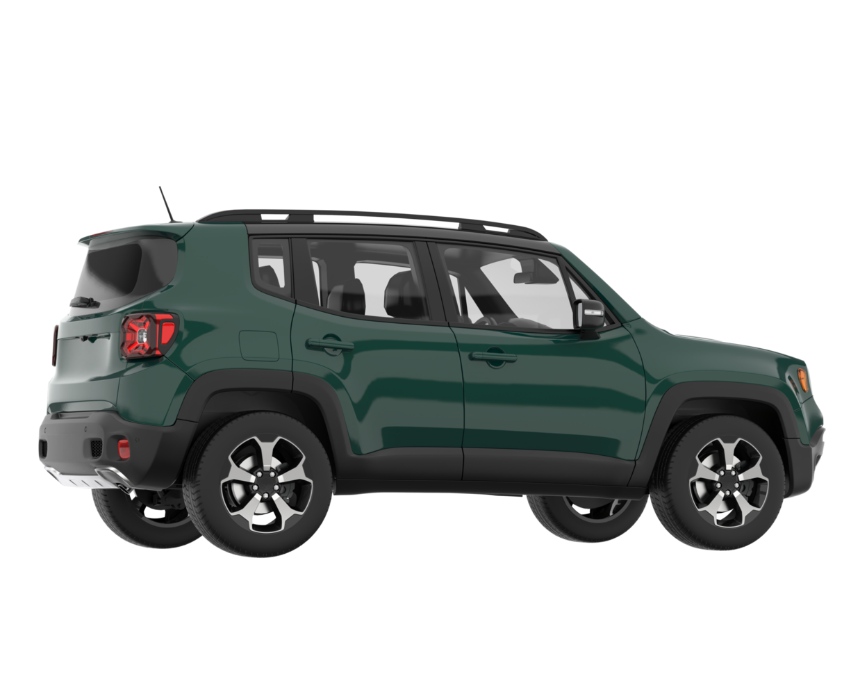 suv realista aislado sobre fondo transparente. Representación 3d - ilustración png