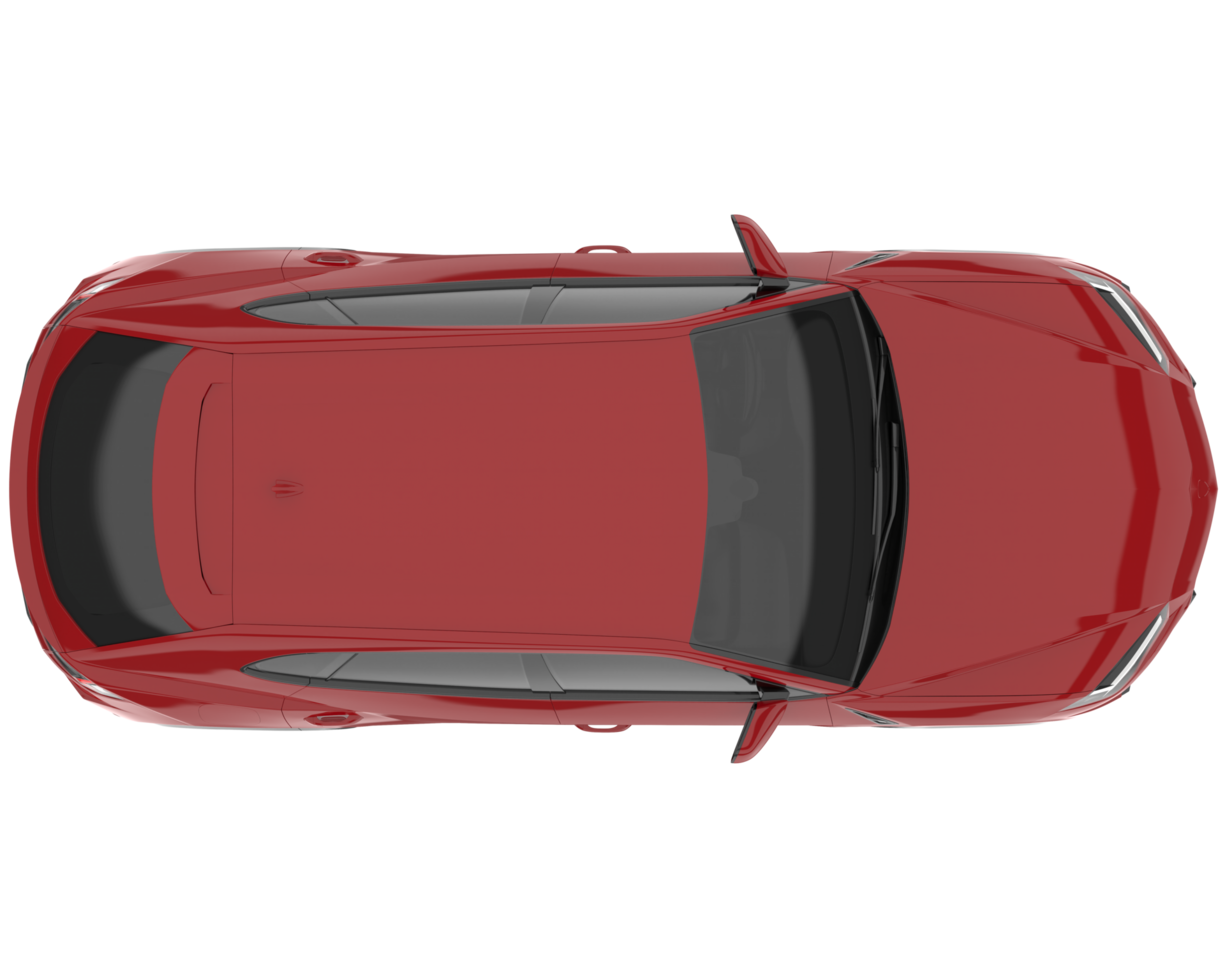 Realistic SUV isolated on transparent background. 3d rendering - illustration png