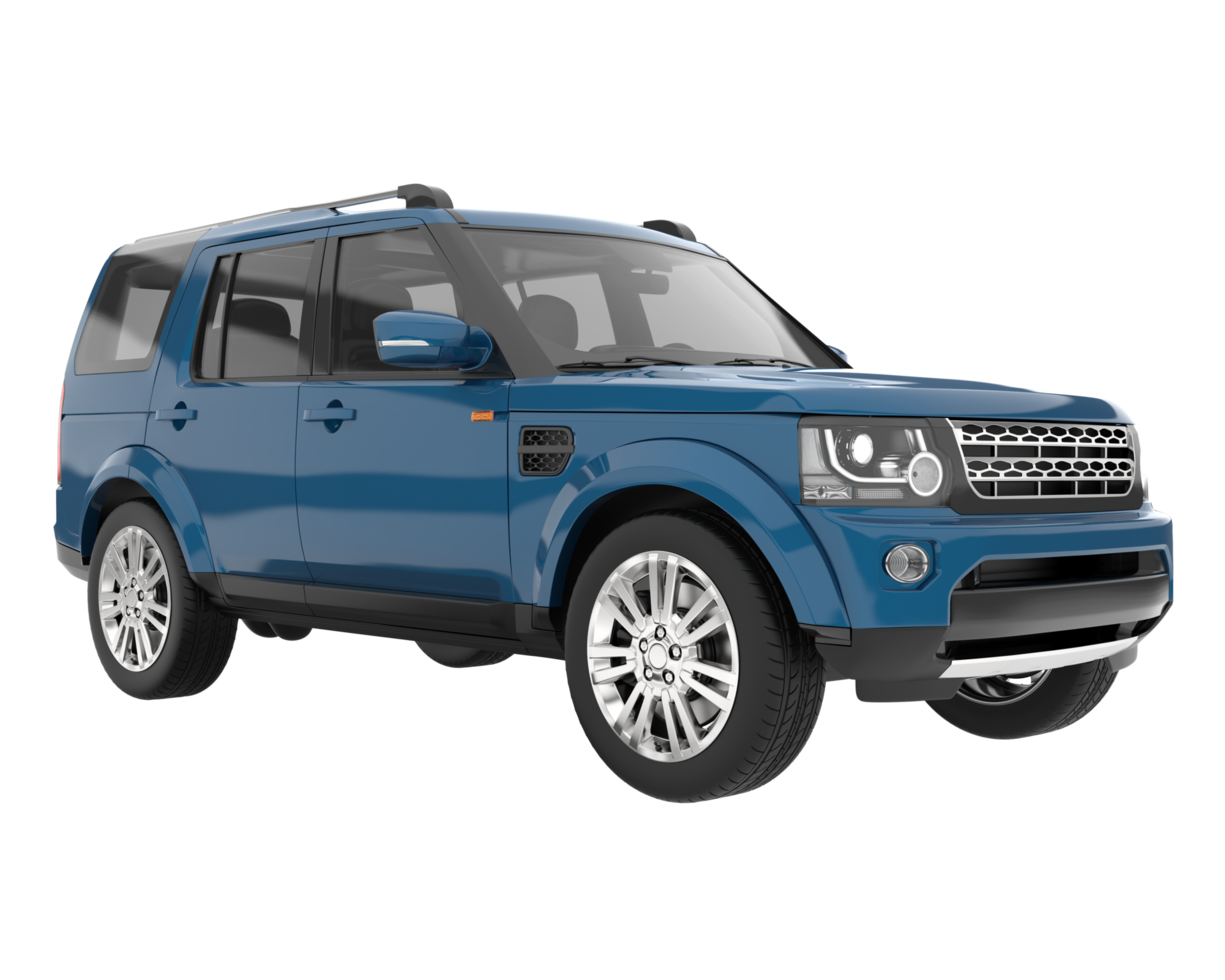 Realistic SUV isolated on transparent background. 3d rendering - illustration png