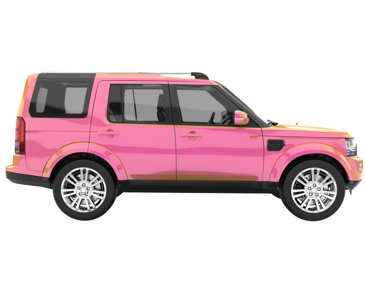 Realistic SUV isolated on transparent background. 3d rendering - illustration png