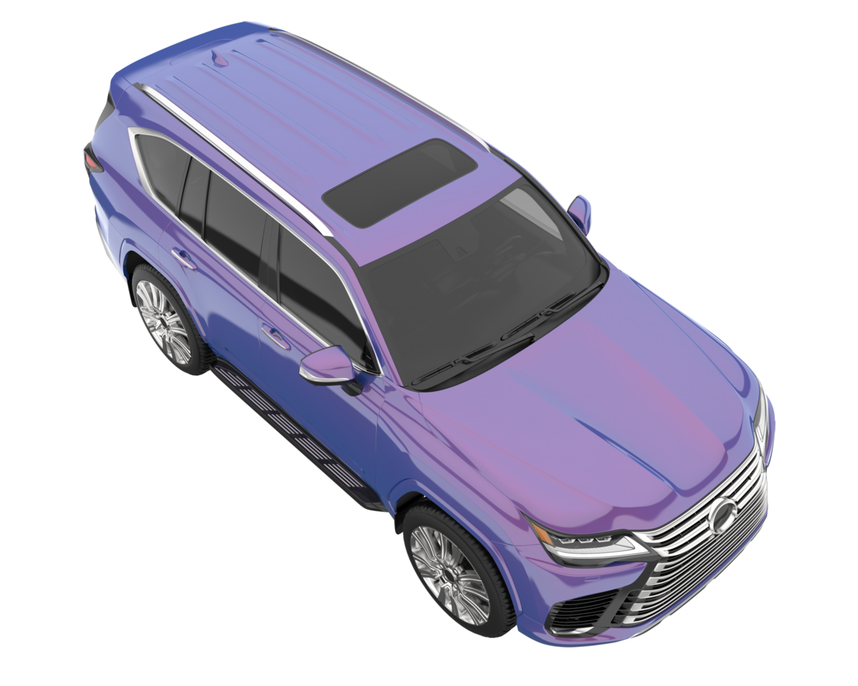 Realistic SUV isolated on transparent background. 3d rendering - illustration png