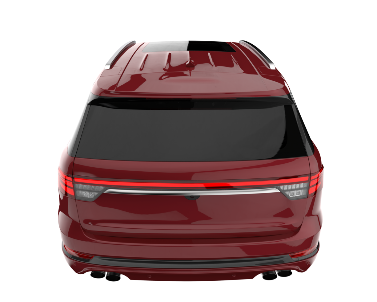 Realistic SUV isolated on transparent background. 3d rendering - illustration png