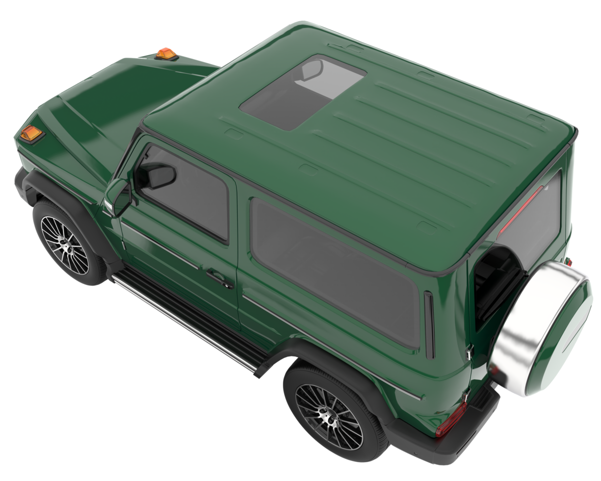 Realistic SUV isolated on transparent background. 3d rendering - illustration png