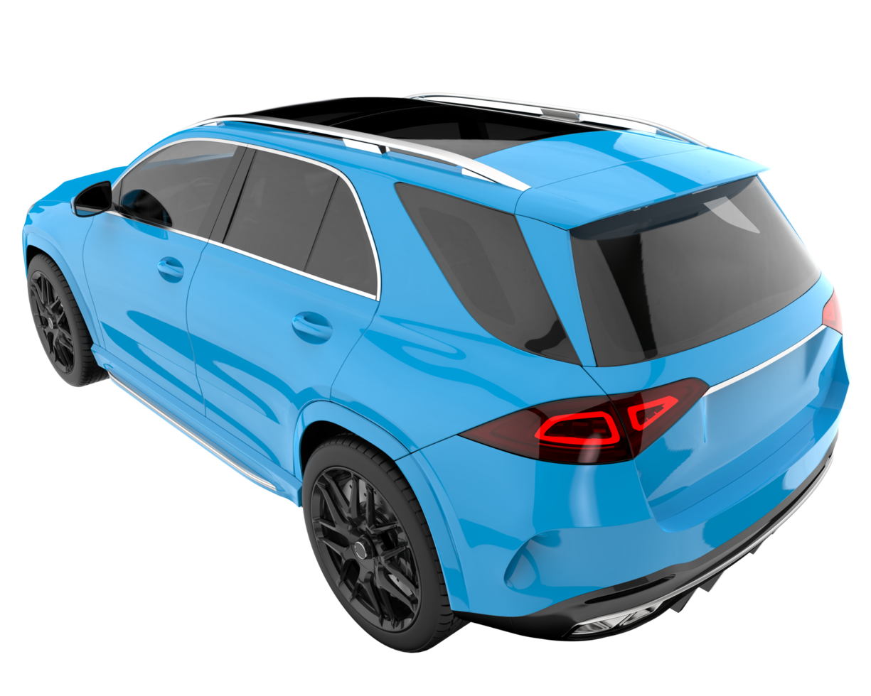 Realistic SUV isolated on transparent background. 3d rendering - illustration png