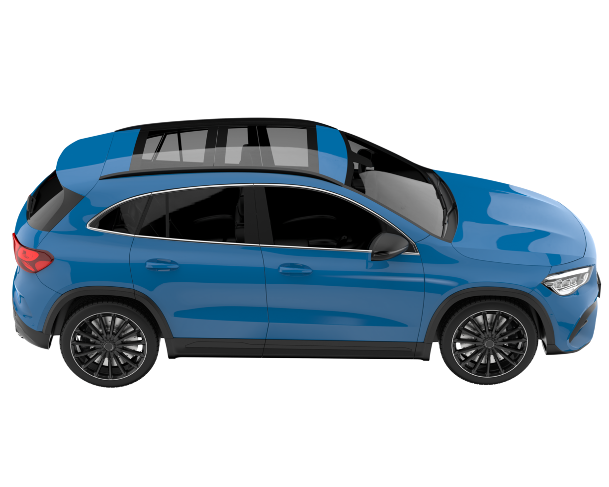 Realistic SUV isolated on transparent background. 3d rendering - illustration png