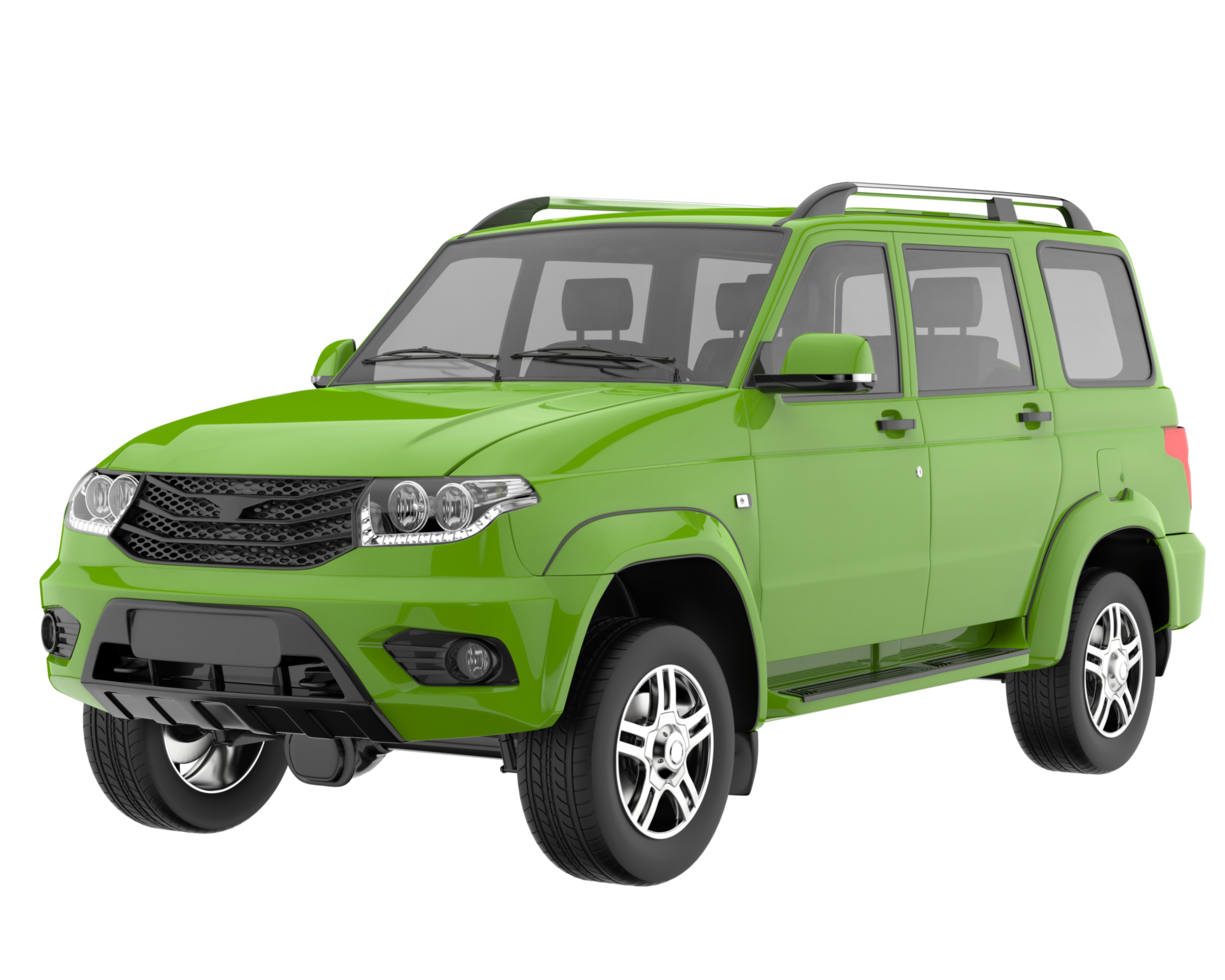 Realistic SUV isolated on transparent background. 3d rendering - illustration png