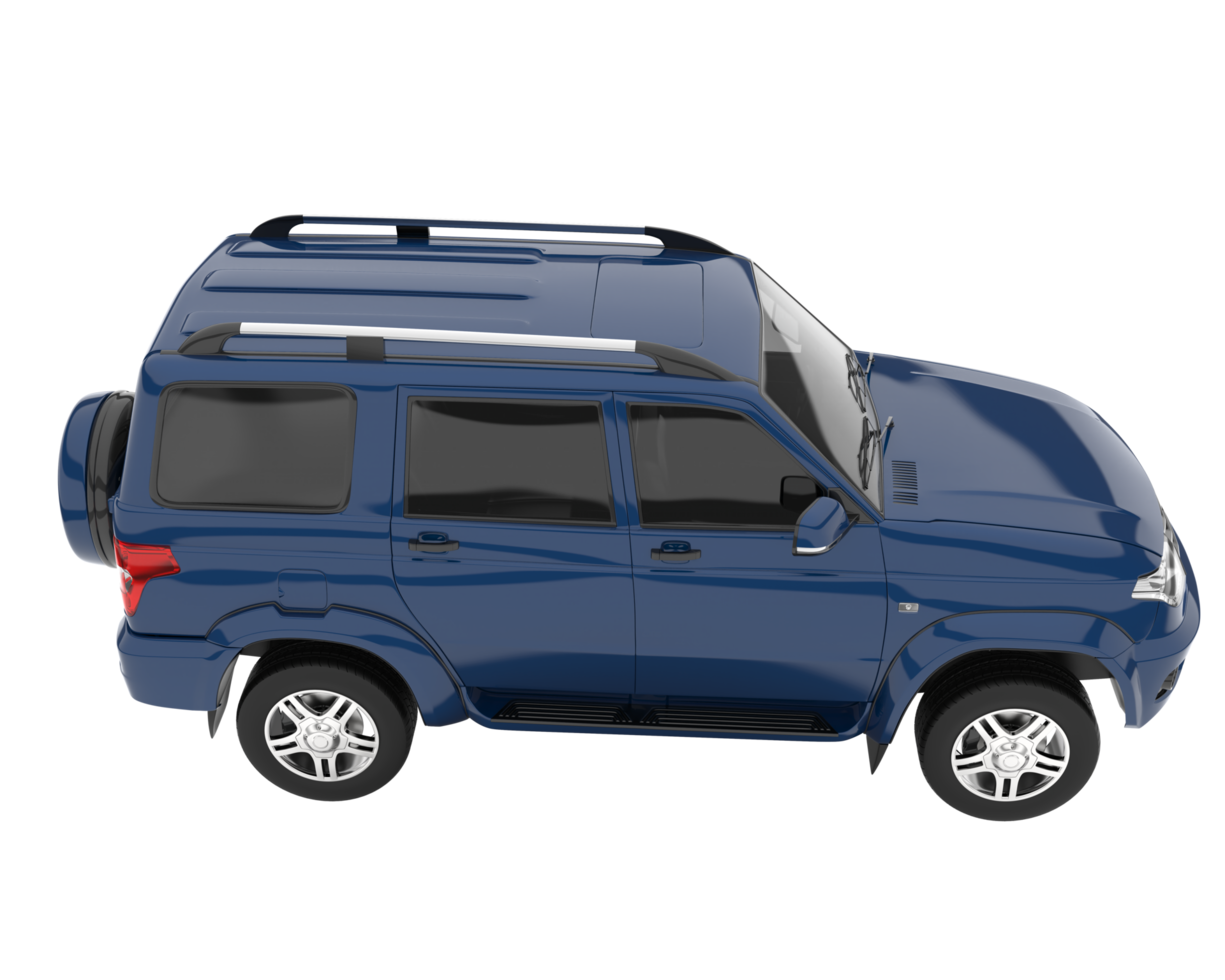 Realistic SUV isolated on transparent background. 3d rendering - illustration png