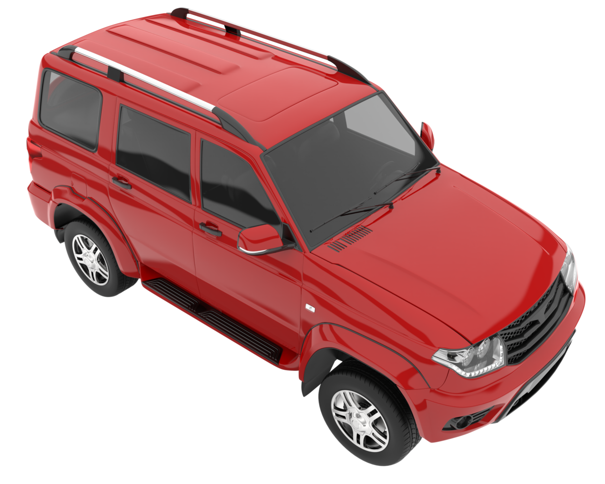 Realistic SUV isolated on transparent background. 3d rendering - illustration png