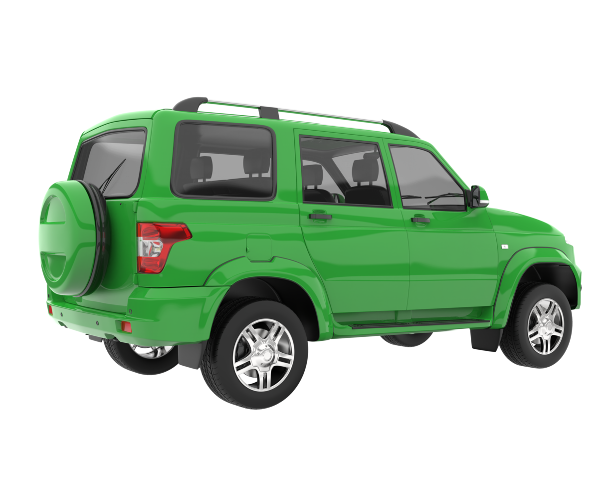 Realistic SUV isolated on transparent background. 3d rendering - illustration png