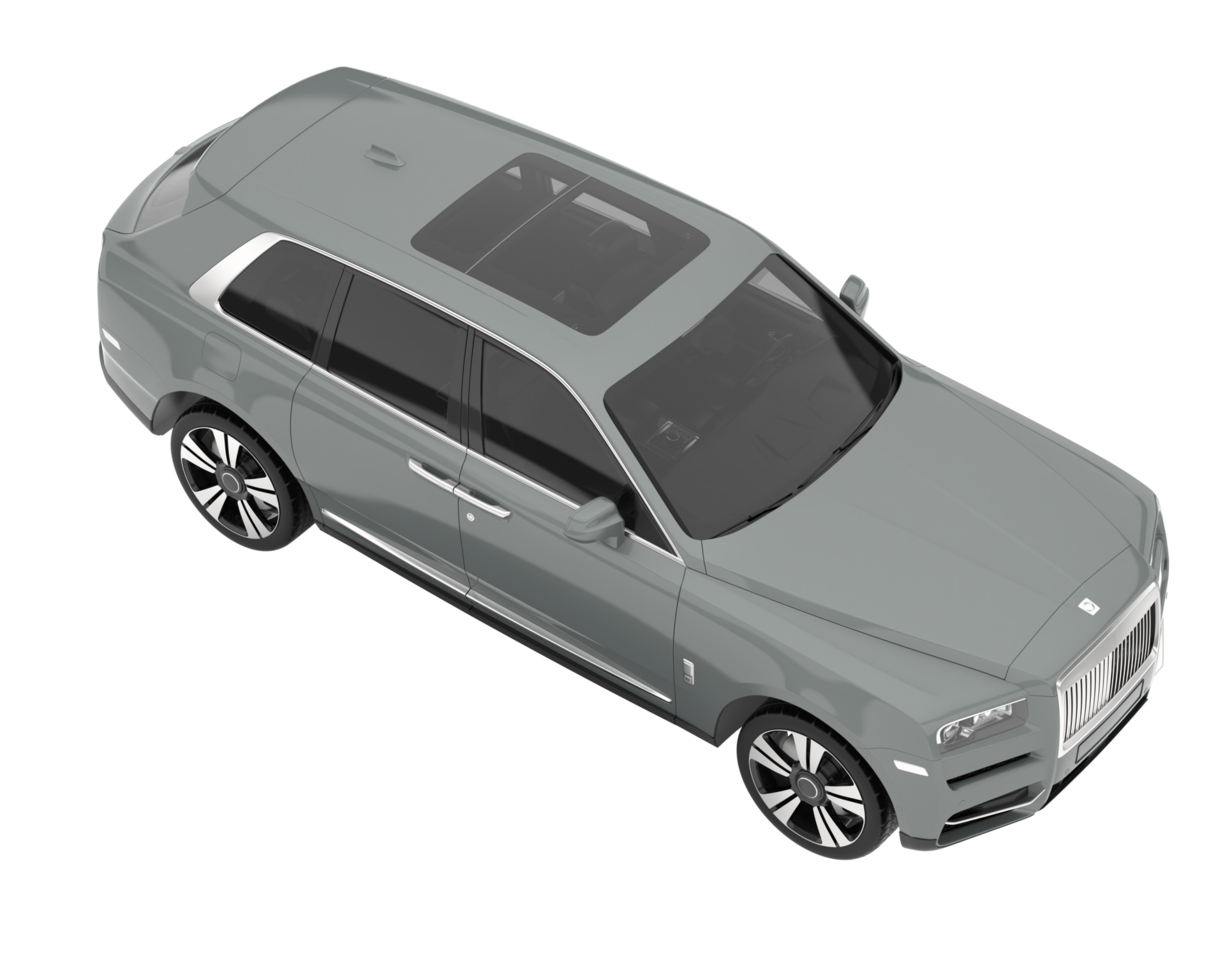 Realistic SUV isolated on transparent background. 3d rendering - illustration png