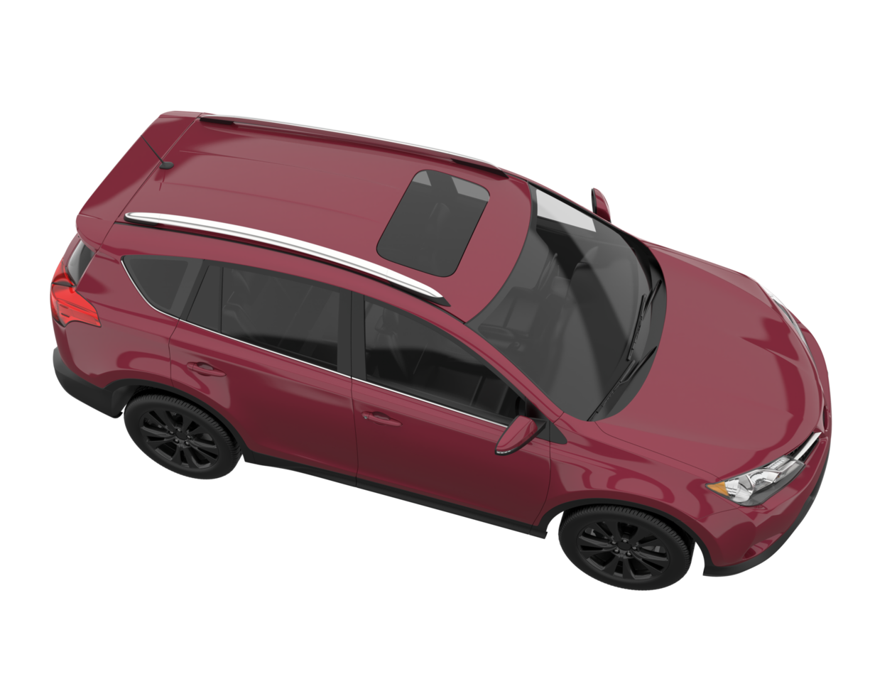 Realistic SUV isolated on transparent background. 3d rendering - illustration png