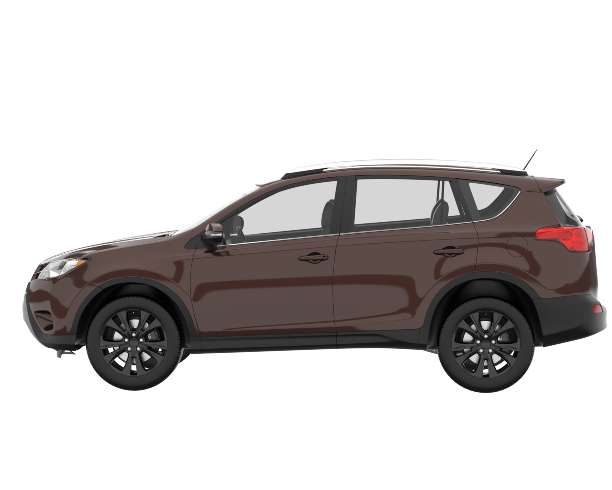 Realistic SUV isolated on transparent background. 3d rendering - illustration png