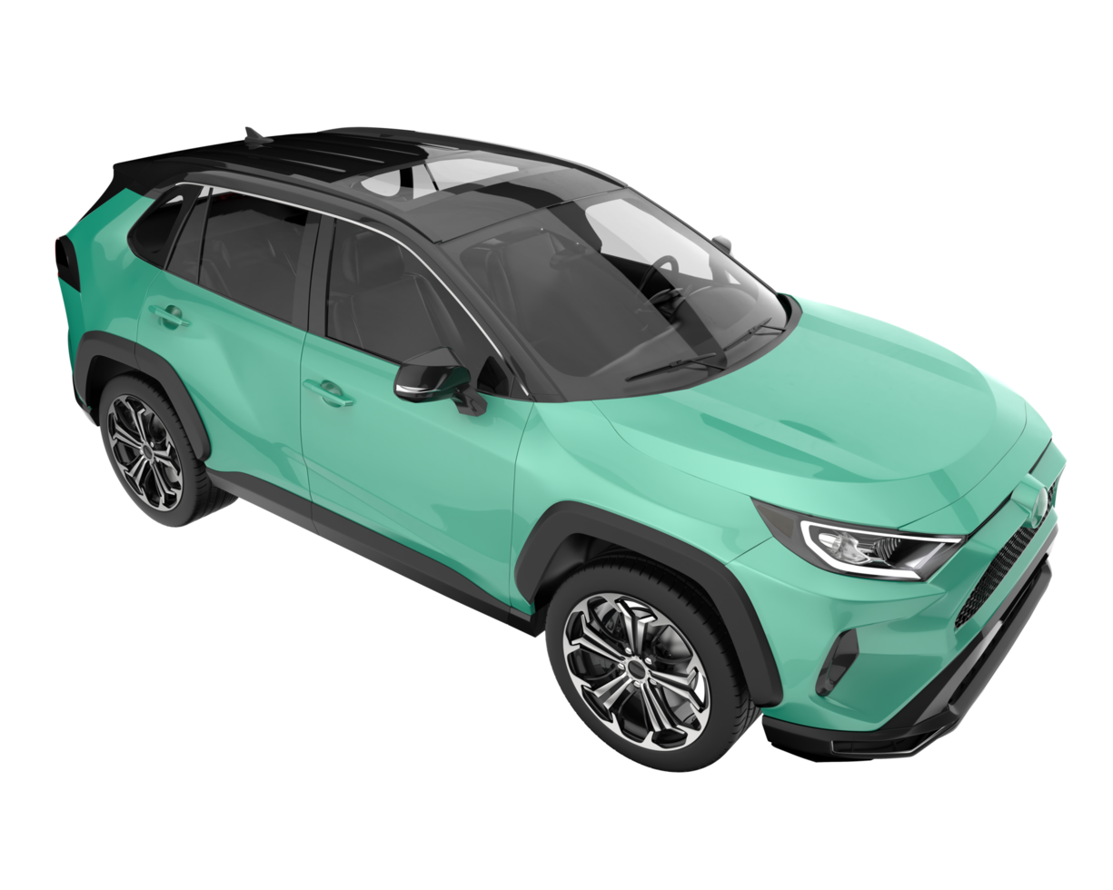 Realistic SUV isolated on transparent background. 3d rendering - illustration png