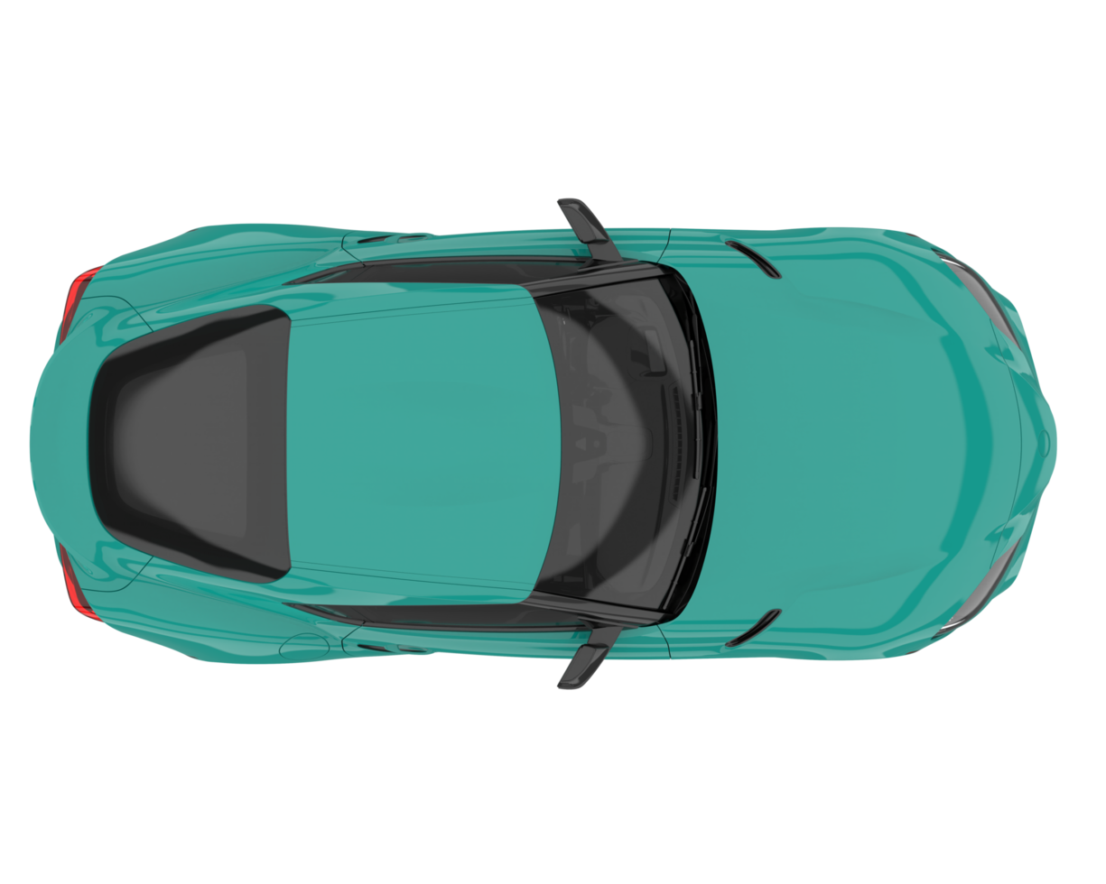 Sport car isolated on transparent background. 3d rendering - illustration png