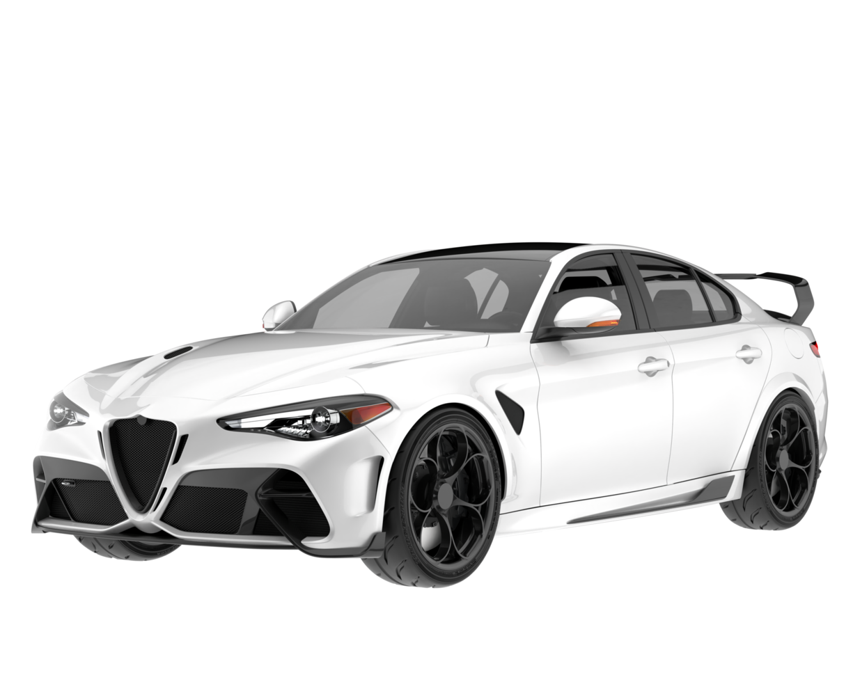 Sport car isolated on transparent background. 3d rendering - illustration png