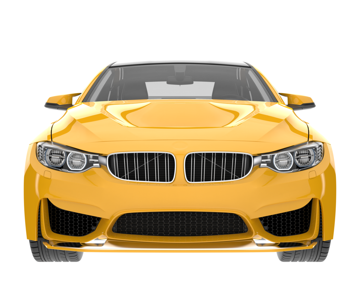 Sport car isolated on transparent background. 3d rendering - illustration png