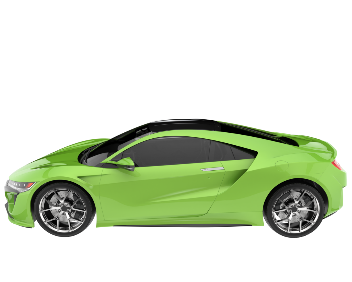 Sport car isolated on transparent background. 3d rendering - illustration png