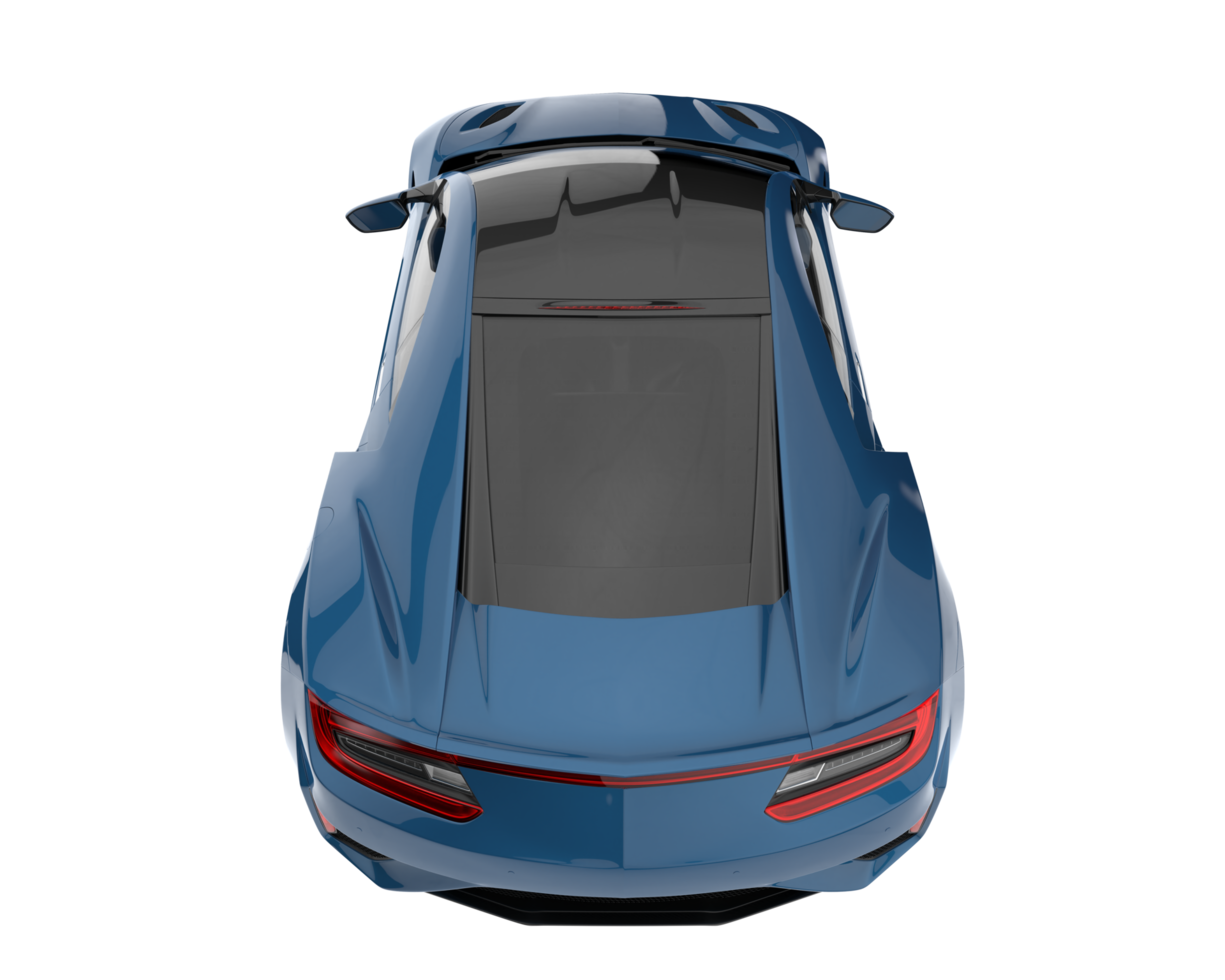 Sport car isolated on transparent background. 3d rendering - illustration png