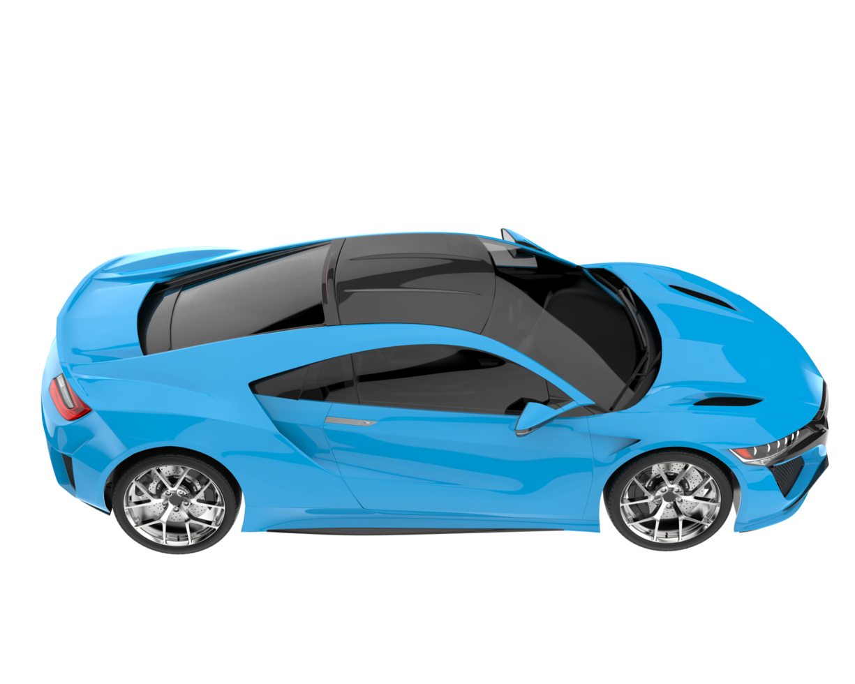 Sport car isolated on transparent background. 3d rendering - illustration png