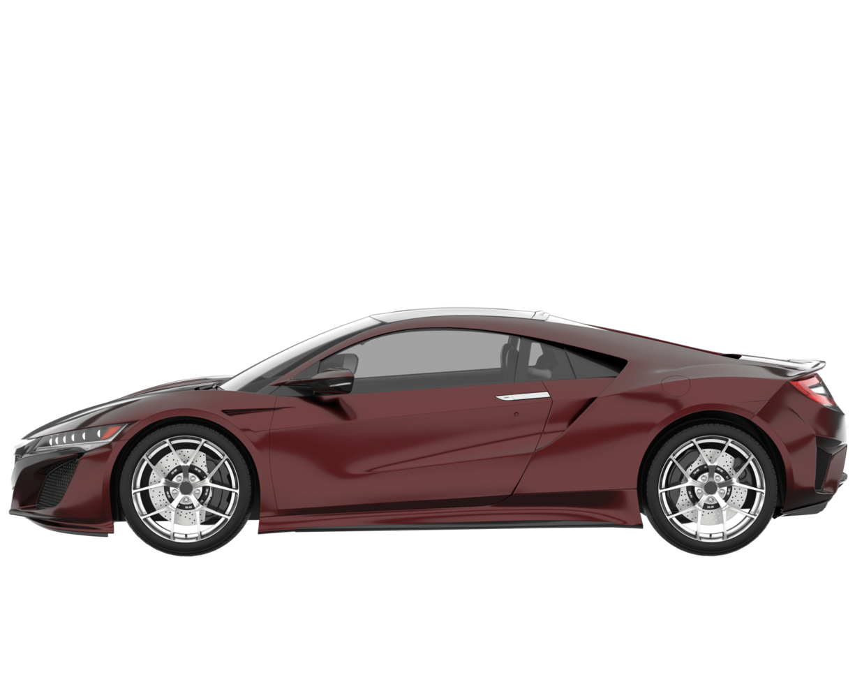 voiture de sport isolée sur fond transparent. rendu 3d - illustration png