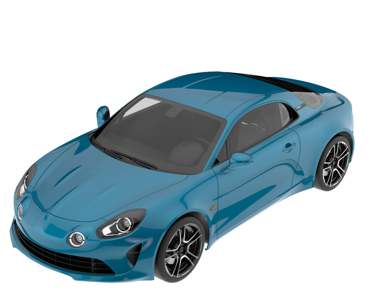 Sport car isolated on transparent background. 3d rendering - illustration png