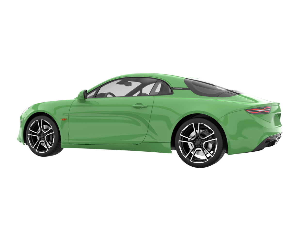 voiture de sport isolée sur fond transparent. rendu 3d - illustration png