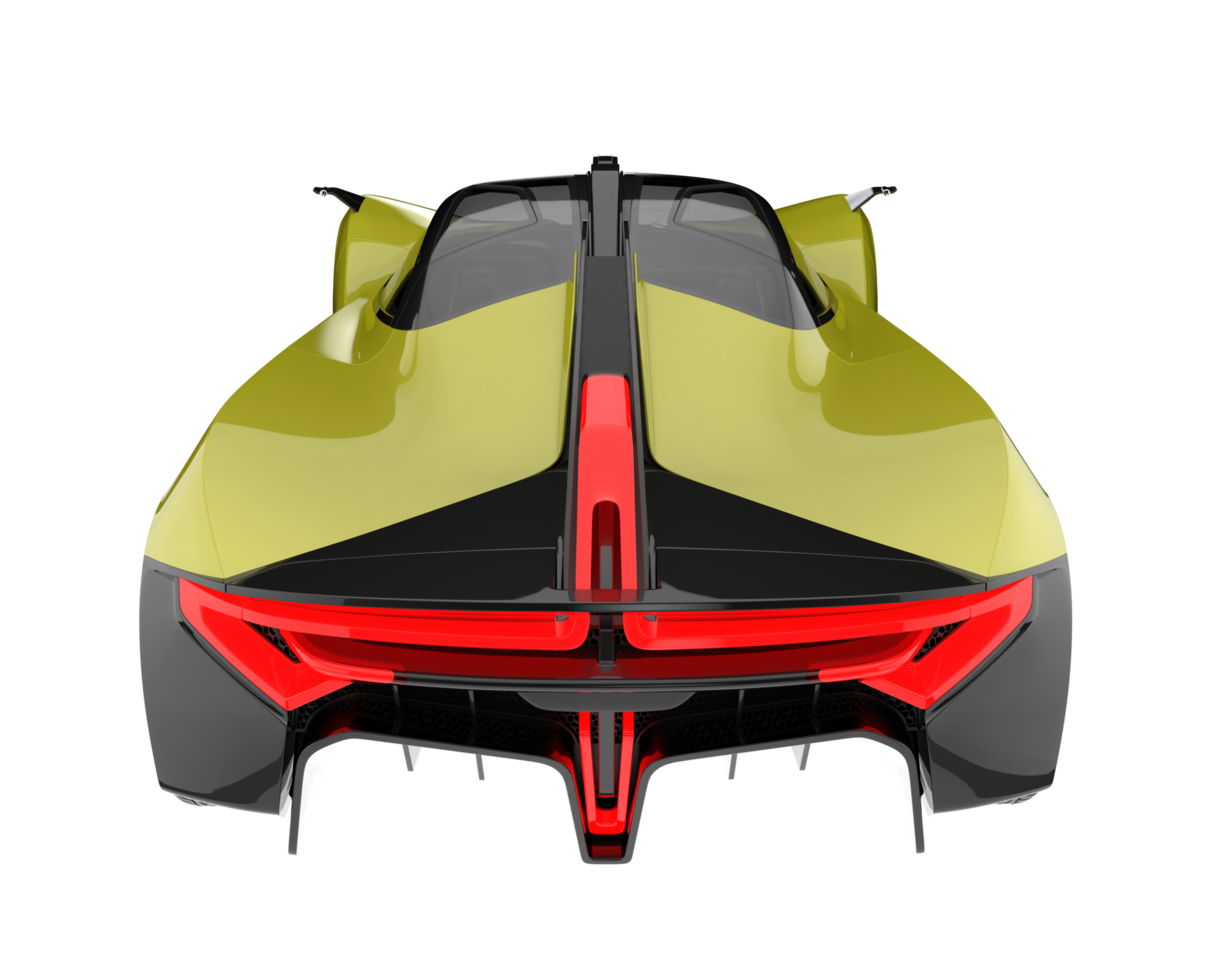 voiture de sport isolée sur fond transparent. rendu 3d - illustration png