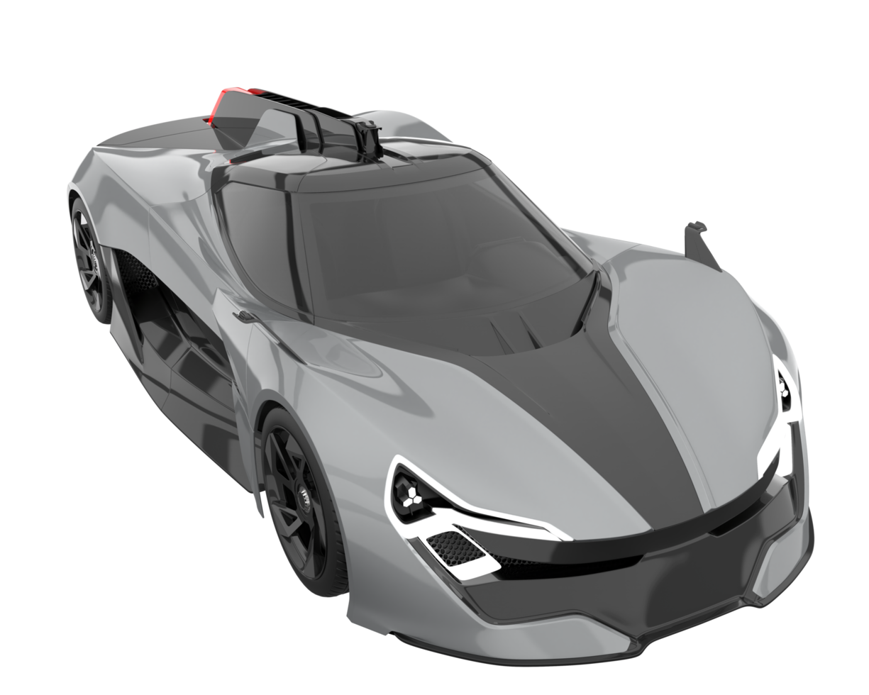 carro esporte isolado em fundo transparente. renderização 3D - ilustração png