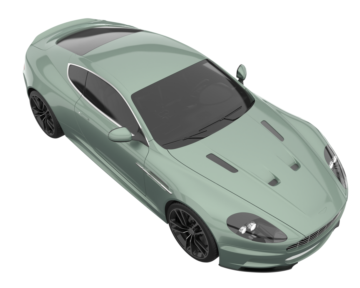 Sport car isolated on transparent background. 3d rendering - illustration png