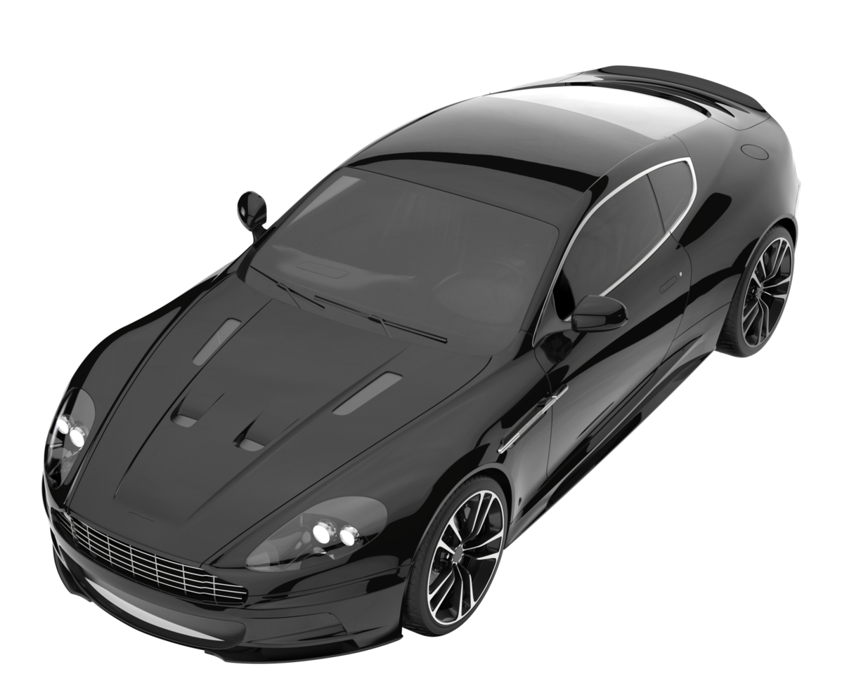 Sport car isolated on transparent background. 3d rendering - illustration png