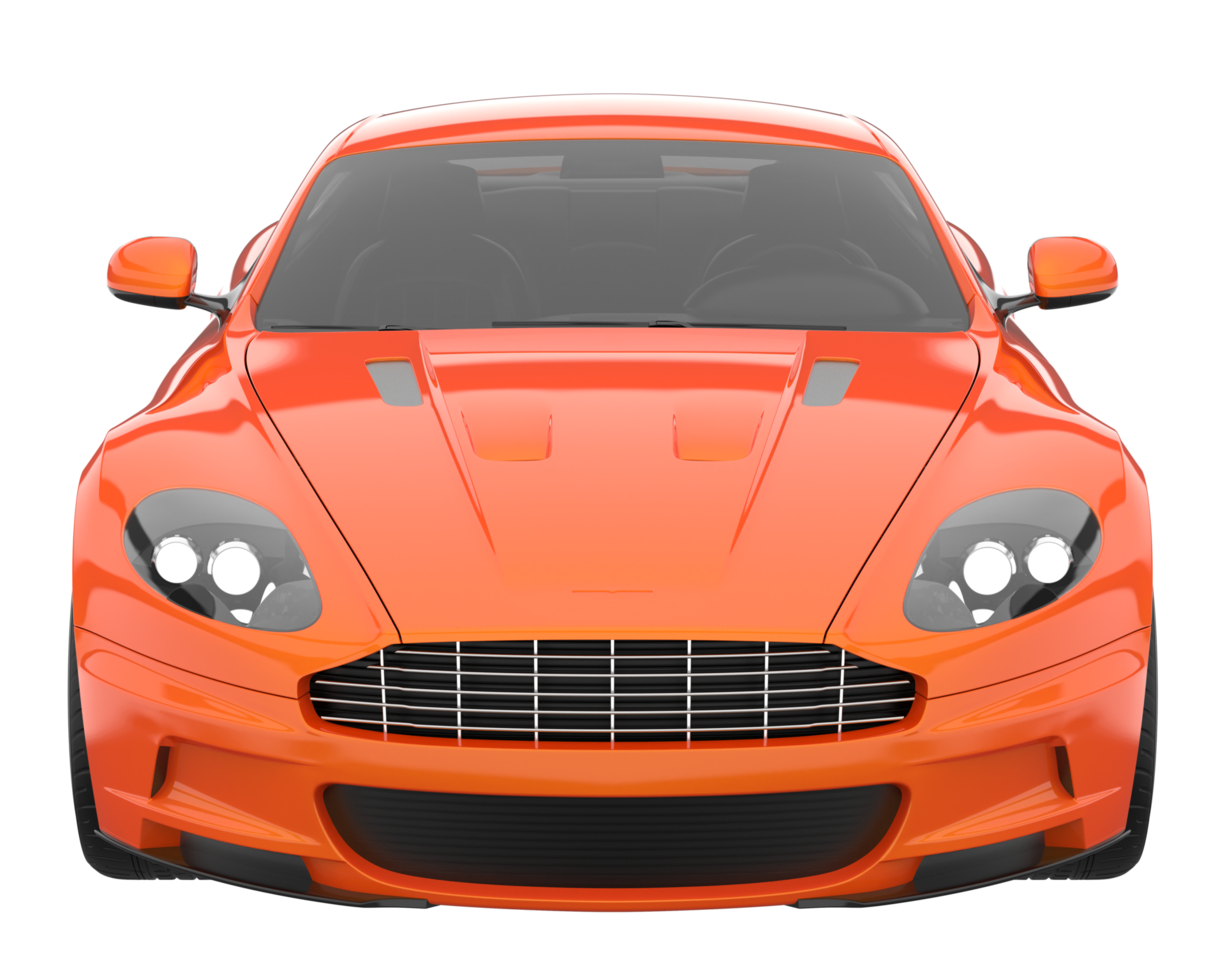 Sport car isolated on transparent background. 3d rendering - illustration png