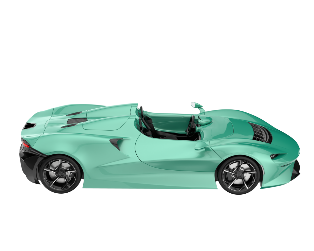 Sport car isolated on transparent background. 3d rendering - illustration png