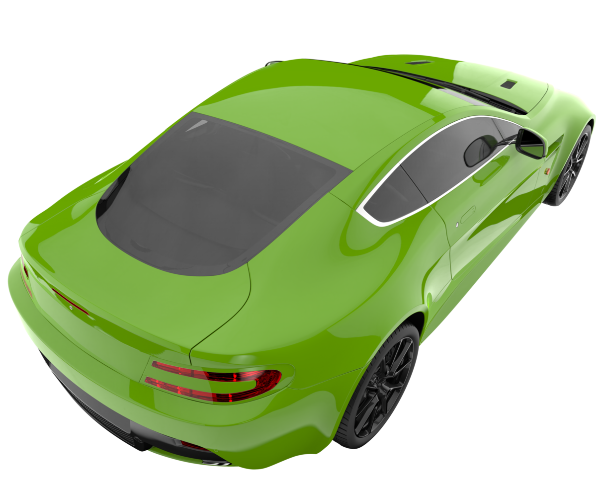 Sport car isolated on transparent background. 3d rendering - illustration png